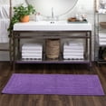 thumbnail image 6 of Mohawk Cotton Bath Mat Soft Absorbent Quick Dry Machine Washable Bathroom Mat, Grape, 24" x 60", 6 of 6