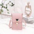 thumbnail image 1 of Bolso de hombro para mujer de Mickey Mouse de Disney 2023, bolso de almacenamiento para teléfono móvil con llave bordada de diamantes a la moda, bolsos cruzados para chicas Gao Jinjia LED, 1 of 2