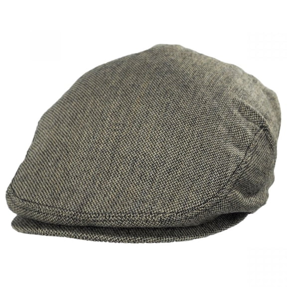 Knightsbridge Italian Wool Ivy Cap - S - Black/Tan