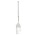 thumbnail image 1 of 1pc Retractable Barbecue Fork Stainless Steel Fork Long Handle Fork (Silver), 1 of 7