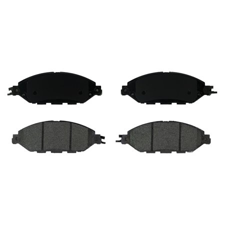 Gridiron Brakes Front Premium Ceramic Brake Disc Pad Set (4) - ID1649 (Replaces Part# D1649)