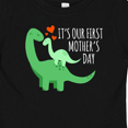 thumbnail image 4 of Inktastic It's Our First Mother's Day Cute Dinosaur Family with Hearts Boys or Girls Baby T-Shirt, 4 of 5