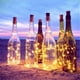 thumbnail image 3 of Tira de luces LED de alambre de cobre y plata, 1 piezas, 2M, 3M, guirnalda de luces de hadas, tapón de botella para artesanía de vidrio, decoración de boda y Navidad, 3 of 4