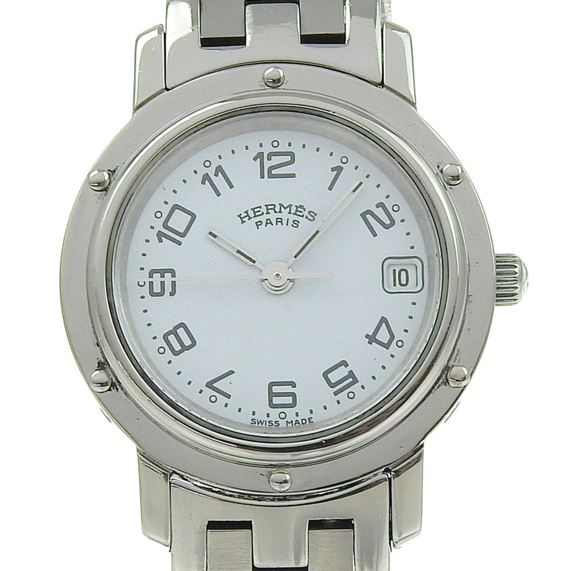 Pre-Owned Hermes HERMES Clipper Watch CL4.210 Stainless  display picture 3