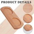 thumbnail image 6 of Wooden Salt and Pepper Mill Tray Acacia Wood Tray Peper Mill Holder Mills Shakers Salt Pepper Grinder Rest for 2 Mills Accessories Kitchen Storage, 6 of 9