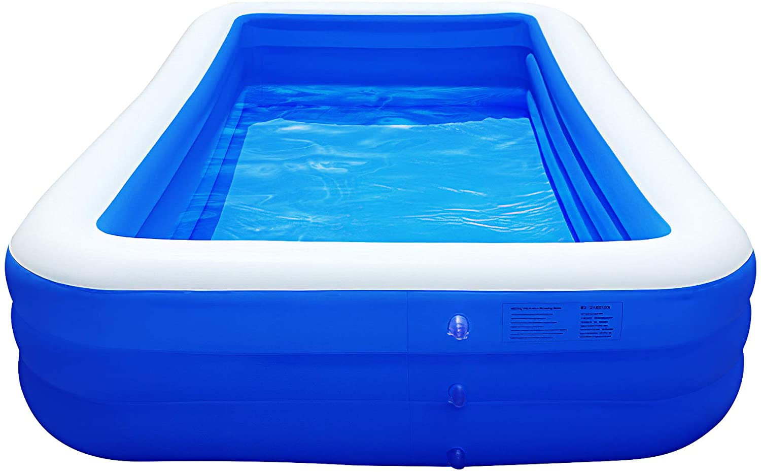 Inflatable Pool Kiddie Pool Blow Up Swimming Pool Inflatable Kid Pools Backyard Swim Center Family Pool 3 Layer 83x 59x 22 for Kids Navy Blue, 83x 59x 22 Garden Adults Toddlers Outdoor