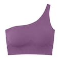 thumbnail image 5 of CUSTG Women Camis Sleeveless Solid Color One Shoulder Back Yoga Bra For Outdoor Sports Running And Fitness Tank Tops Leisure Female Summer Shirts, 5 of 6