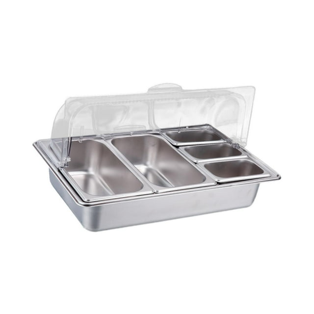 Buffet Chafer Set Chafing Buffet Chafer Set fiestas bandeja de comida de acero inoxidable eventos fiesta Catering comedor frotamiento plato 5 ranuras