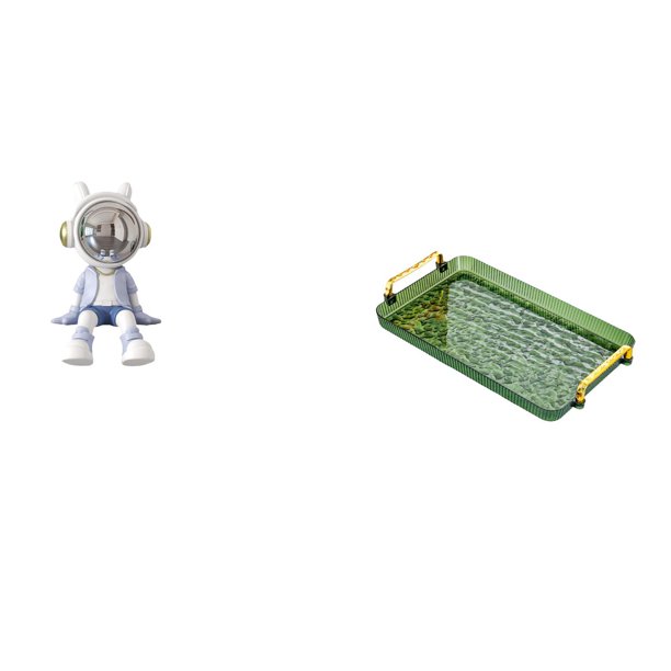 Escultura De Astronauta Nórdico Para Sala De Estar, Estantería, Entrada, Decoración Del Hogar Con Bandeja Para Mesa De Centro, Asa Para Servir Joyas, Almacenamiento, Comedor, Dormitorio,