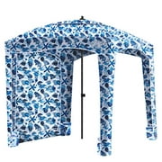 Qipi Beach Cabana - Easy to Set Up Canopy, Waterproof, Portable 6' x 6' Beach Shelter, Included Side Wall, Shade with UPF 50+ UV Protection, Ultimate Sun Umbrella - for Kids, Family - Balmy