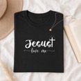 thumbnail image 3 of Jollimate Jesus Loves Me Graphic Tee, Christian Shirt for Women, Religious Faith Gift for Her, 3 of 6