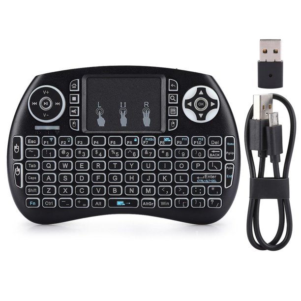Teclado Inalámbrico Mini Portátil Usb Tricolor Retroiluminado Multilingüe Estudiante Juego Oficina seitruly EL008630-00