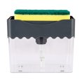 thumbnail image 1 of EeaseCA Hand Push Pump Soap Dispenser Kitchen Washing Liquid Storage Box Sponge Holder, 1 of 8