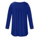 thumbnail image 4 of Blusa de manga larga con cuello redondo y botones para mujer Pompotops  FGAJ5478, 4 of 7