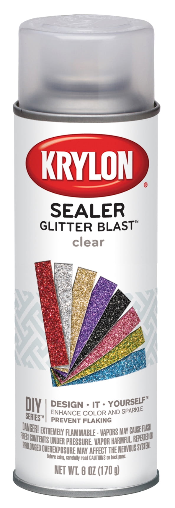 Krylon Sealer Glitter Blast, Clear, 6 oz.