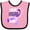 Pink and Black, variant on Inktastic I Wear Purple for My Aunt Lupus Awareness Boys or Girls Baby Bib