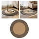 thumbnail image 4 of Alfombra trenzada de yute natural, redonda y tejida a mano, reversible para la entrada del dormitorio. Diámetro 45 cm, 4 of 7