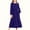 Dark Blue, variant on SERTG Girls Fashion Print Solid Color Long Sleeve Round Neck Dress with Pockets Kids Spring Summer Casual Everyday Outfit Skirts(Navy,6-7 Years)