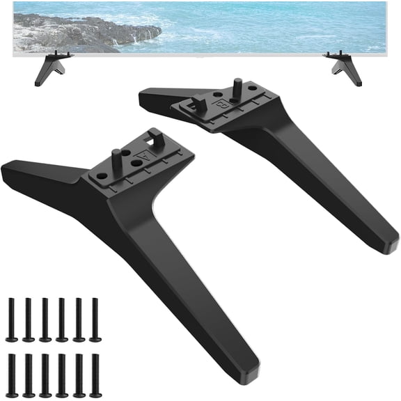 2Pack TV Stand for LG TV Legs, for LG TV Legs 60 65 Inches,Replacement TV Stand with Screws Black TV Mount for LG TV ( 60 65 Inches)