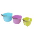 3pcs Drain Colander Set Food Grade PP Stackable Fruit Vegetable Washing