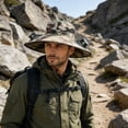 thumbnail image 4 of Outdoor Wide Brim Sun Hat with 2 Solar Fan Sun Bucket Hat for Men Women UPF 50+ Bucket Fishing & Beach Hat with Fan Built in, 4 of 6