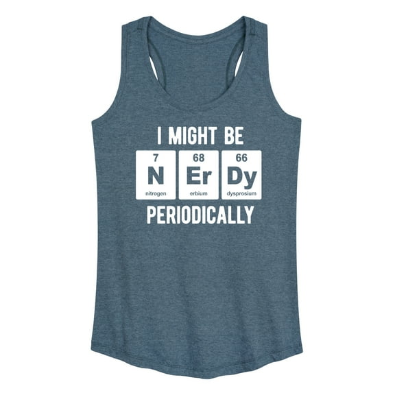Instant Message - Nerdy Periodically - Women's Racerback Tank Top