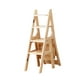 thumbnail image 3 of Silla de escalera plegable multiusos ligera y resistente con estante para escalera. Madera, 3 of 9