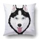 thumbnail image 1 of Funda de almohada ABPHQTO Husky siberiano blanco y negro con ojos azules y lengua fuera 45x45 cm, 1 of 2