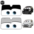thumbnail image 4 of Red-Cartoon Window Foils 5 Colors Eye Pixar Heated Windshield Sunshade 130x70cm Car Front Window Visor Car Solar Protect Accessories, 4 of 7