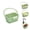 Green, variant on Fountwell Foldable Hanging Sink Colander Basket Space Saving Kitchen Strainer with Faucet Storage Rack