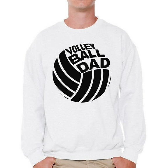 Awkward Styles Men's Volleyball Dad Graphic Sweatshirt Tops Sport Dad Father`s Day Gift Idea