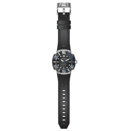 Technomarine TM-515011 Men's Reef Black Dial Black Silicone Strap Swiss Dive Watch