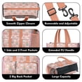 thumbnail image 3 of Teacher Tote Bag,Swan Princess Castle Pattern Teacher Utility Tote Bag,Large Work Tote Bags for Women with Multiple Pockets,Top Zipper Closure,13.8x10.6x6.7 Inch, 3 of 5