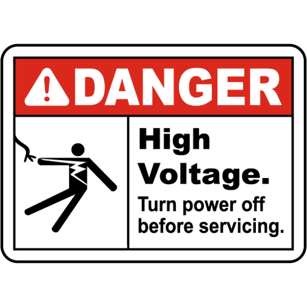 Vinyl Stickers Bundle Safety and Warning Signs Stickers High