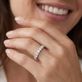 thumbnail image 6 of Pompeii 2 Ct Diamond Eternity Ring 14k White Gold Womens Stackable Wedding Band, 6 of 6