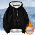 thumbnail image 1 of WILLBEST Sudaderas Navideñas para Hombre, Color Sólido, Invierno, Gruesa, Cálida y Cómoda, Sudadera con Capucha, Sudadera Informal Holgada Grande, 1 of 6