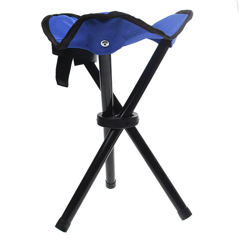 Portable Folding SEATS Camping Tripod Stool Lightweight Tri-Leg Slacker Chair for Backpacking Hiking Fishing Travel, Random Color - 1pc, Men's