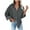 Grey, variant on IROINID Women's Short Corduroy Jacket Turndown Lapel Solid Color Long Sleeve Casual Pockets Buttons Tops Outwear Jacket Coat, Watermelon Red
