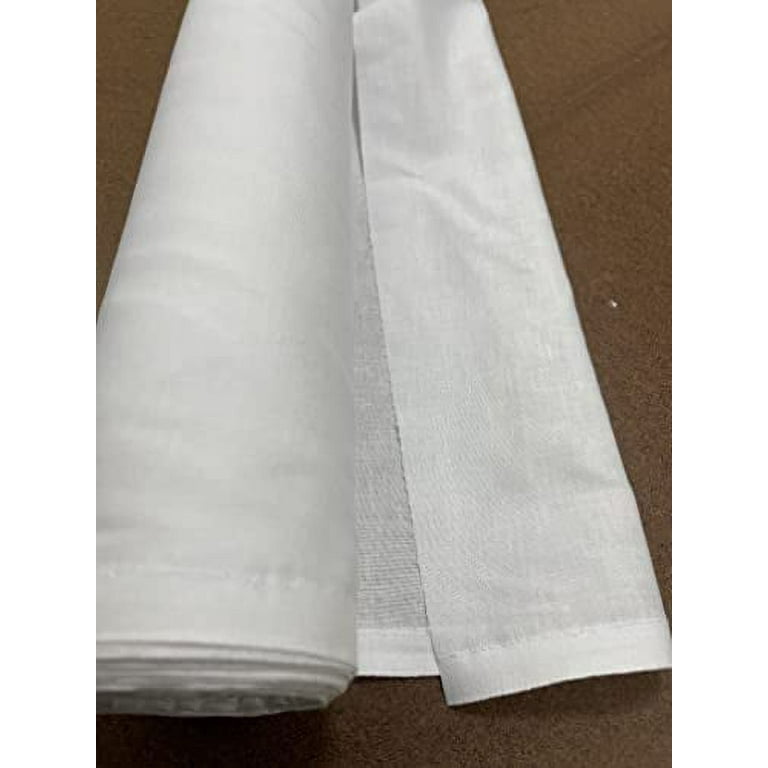 Bleached White 100% Cotton Muslin Fabric/Textile - Draping Fabric - by The  Yard (60in. Wide) (10 Yards) 