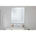 thumbnail image 3 of Helios 36in x 40in Hardwired LED mirror with touch sensor and color changing temperature 3000K/4200K/6400K, 3 of 5