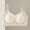 White, variant on Fatuov Everyday Bra for Women Seamless Full Coverage Lightly Lined Supportive Wireless Bralette Push Up Breathable Bra 40B, White