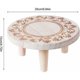thumbnail image 5 of Mini Taburete de Madera - Soporte Decorativo Redondo para Macetas - Para Uso Interior o Exterior - Decoración de Jardín Rústico Grande, 5 of 5