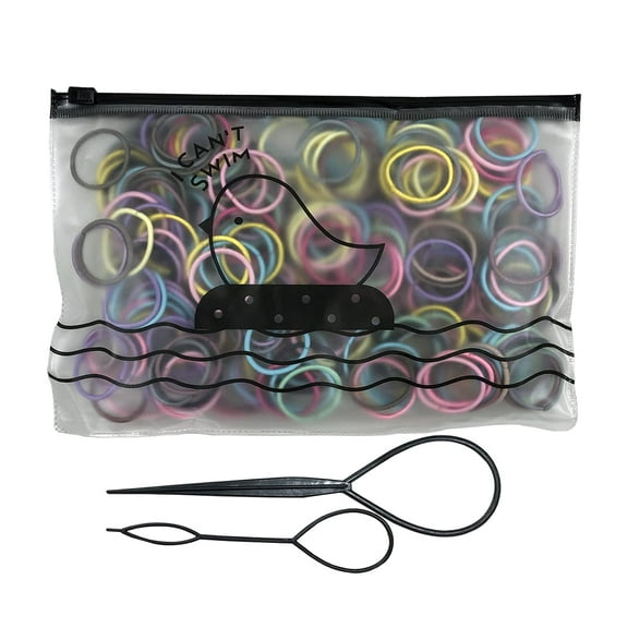 300PCS baby hair bands, multi-color elastic hair bands, 1 inch diameter, no crease rubber hair bands, No-metal Hair Elastics Hair Ties Ponytail Holders Hair Bands, Suitable for little girls