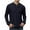 Black, variant on Wyobmus Men's Henley Shirts Casual Button Up Long Sleeve V-Neck Tee Lightweight Stretch T-Shirts Khaki