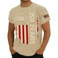 thumbnail image 3 of Men's Usa 250th Anniversary Print Shirt Patriot 250 Years of America We the People T-Shirt Outfits & Casual Occasions, 3 of 4