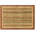 thumbnail image 1 of Ahgly Company Indoor Rectangle Abstract Brown Modern Area Rugs, 5' x 7', 1 of 4