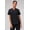 Black, variant on Women's Vital Scrub Top, 1-Pocket V-Neck - MotionTech Fabric, 4-Way Stretch, Wrinkle-Resist, Anti-Shrink, Chest Pocket, Semi-Slim Fit (Sizes Vary)