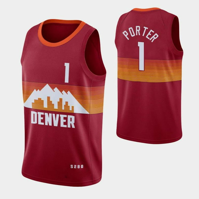 NBA_ jersey Wholesale Custom Red City Swingman Denver''Nuggets''Men Women  Jokic Jamal Murray Michael Porter Facundo Campazzo Paul Millsap''NBA'' 