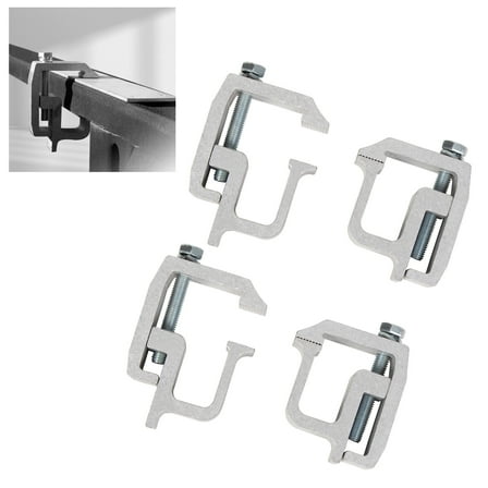 Kojem Truck Mounting Clamps Caps Camper Shell Topper Canopy Fit for Pickup Toyota Chevy Ford Dodge Gmc Ram Aluminum 4pcs