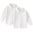 thumbnail image 1 of REDARER Boys Uniform Long Sleeve Polo, 2-Pack - for Little Boys & Big Boys,Size 4-5 Years, 1 of 4